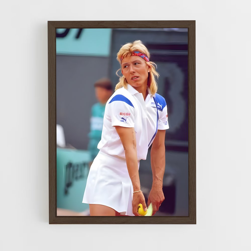 Poster Martina en Action – affiche Tennis (vue 5)